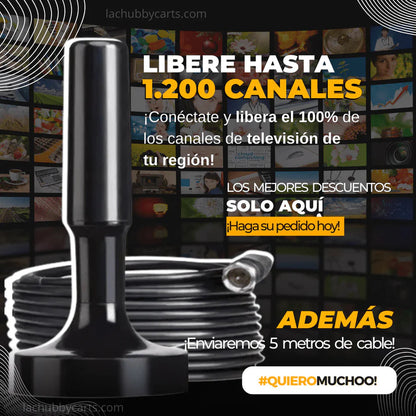 ANTENA TV DIGITAL FULL HD (ENVIO GRATIS + PAGO AL RECIBIR) - FUNCIONA EN TODOS LOS TELEVISORES