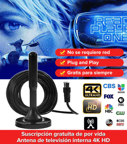 ANTENA TV DIGITAL FULL HD (ENVIO GRATIS + PAGO AL RECIBIR) - FUNCIONA EN TODOS LOS TELEVISORES