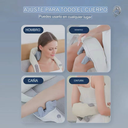 MASAJEADOR PREMIUM 5D DE HOMBROS Y CUELLO