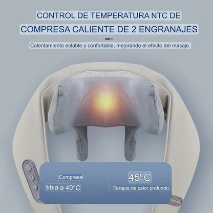 MASAJEADOR PREMIUM 5D DE HOMBROS Y CUELLO