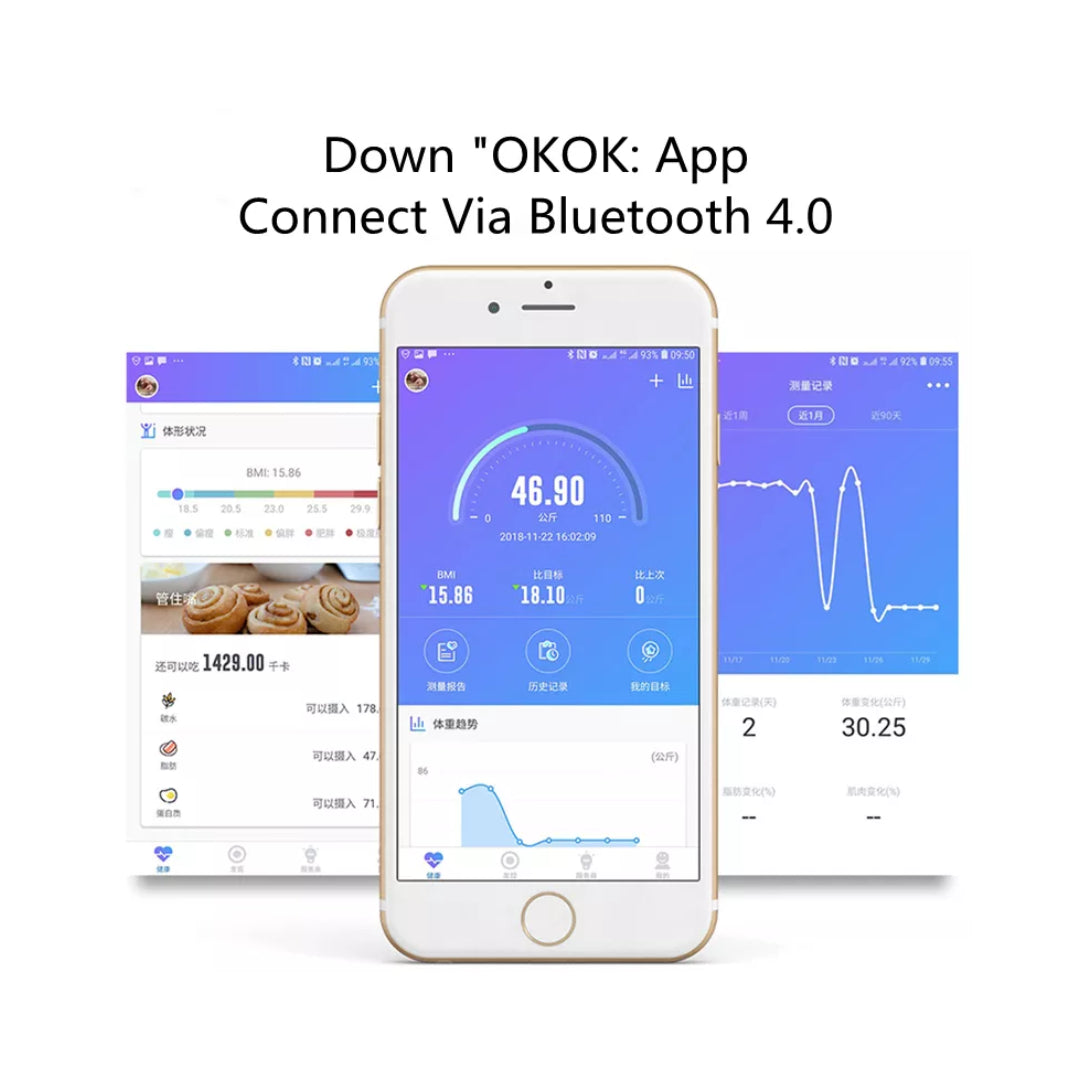 Balanza Smart Fit con Bluetooth