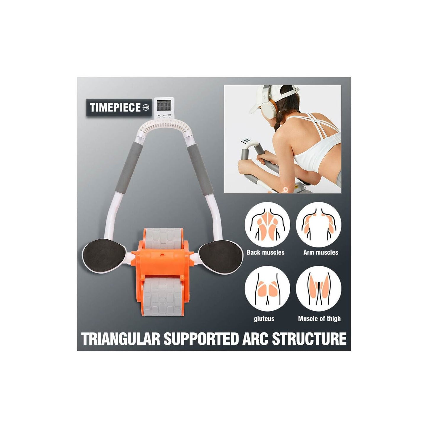 RODILLO DOBLE PARA ABDOMINALES